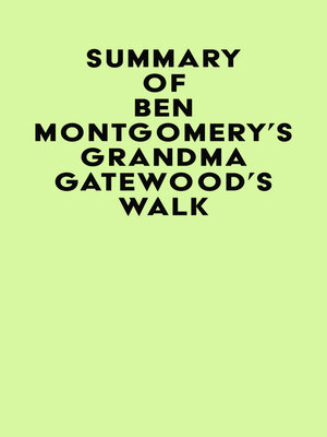 cover image of Summary of Ben Montgomery's Grandma Gatewood's Walk